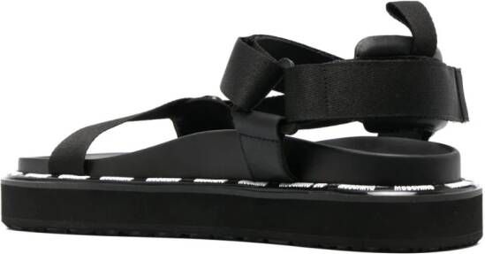 Moschino Sandalen met tie-dye print Zwart
