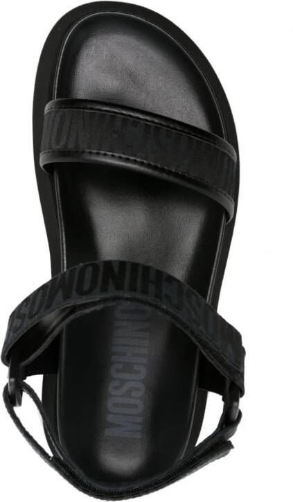 Moschino Sandalen met klittenband Zwart