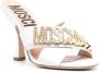 Moschino Muiltjes met logoplakkaat Wit - Thumbnail 2