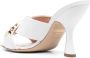 Moschino Muiltjes met logoplakkaat Wit - Thumbnail 3
