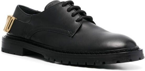 Moschino Oxford schoenen met logo Zwart