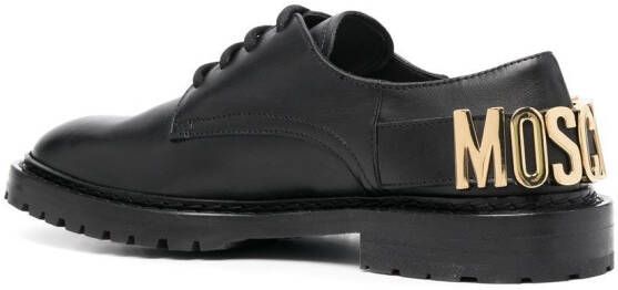 Moschino Oxford schoenen met logo Zwart