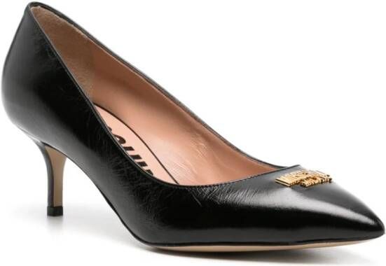 Moschino Pema leren pumps Zwart