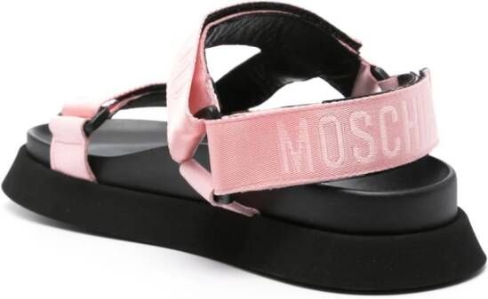 Moschino Sandalen met logoband Roze