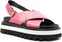 Moschino Sandalen met plateauzool Roze - Thumbnail 2