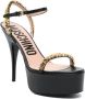 Moschino Sandalen met plateauzool Zwart - Thumbnail 2