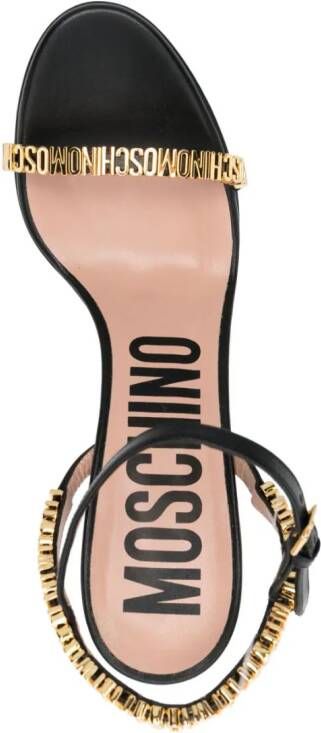 Moschino Sandalen met plateauzool Zwart