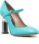 Moschino Sandalen met spiegelende hak Blauw - Thumbnail 2