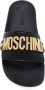 Moschino Slippers met logo Zwart - Thumbnail 4
