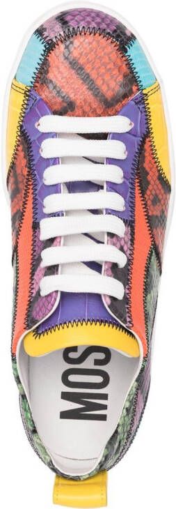 Moschino Sneakers met colourblocking Oranje