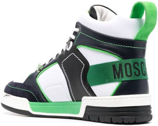 Moschino Sneakers met logoprint Wit