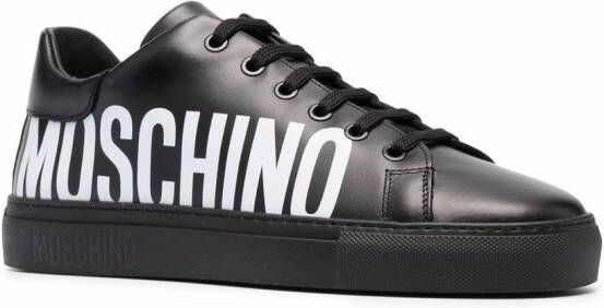 Moschino Sneakers met logoprint Zwart