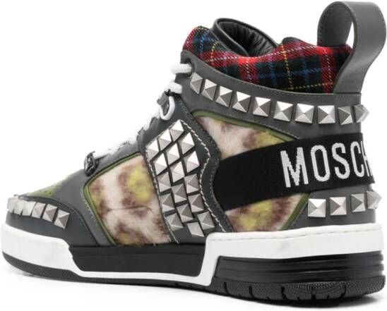 Moschino Sneakers verfraaid met studs Grijs
