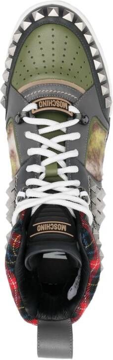 Moschino Sneakers verfraaid met studs Grijs