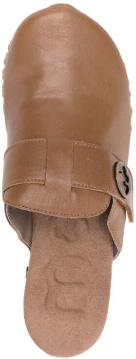 Mou 67mm leather mules Bruin