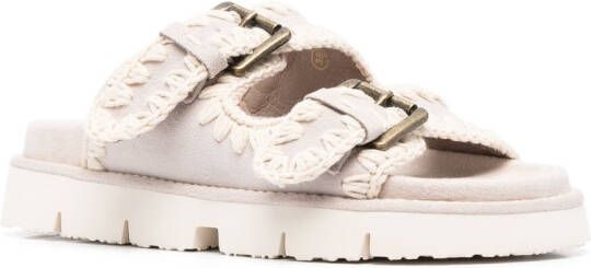 Mou Bio sandalen met gesp Beige