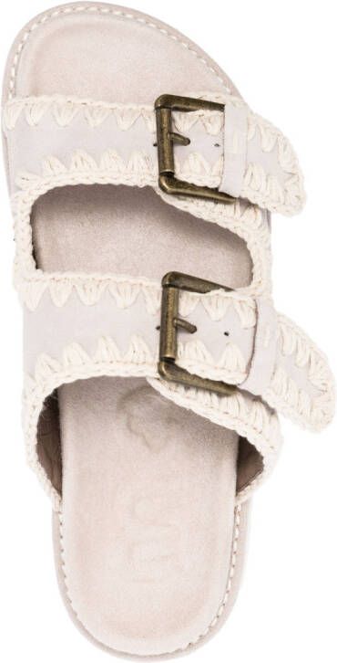 Mou Bio sandalen met gesp Beige