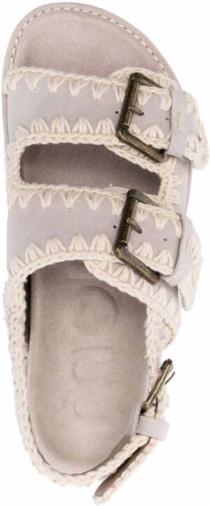 Mou Bio gehaakte sandalen Beige