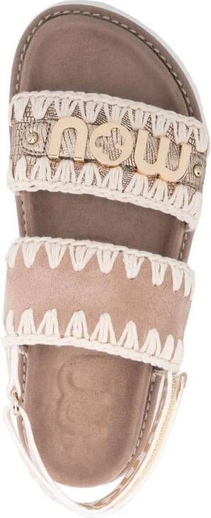Mou Bio sandalen met bandjes Bruin