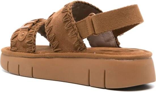 Mou Bounce sandalen met plateauzool Bruin