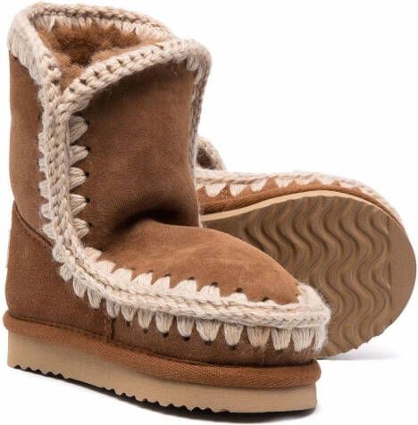 Mou Kids Lammy winterlaarzen Bruin