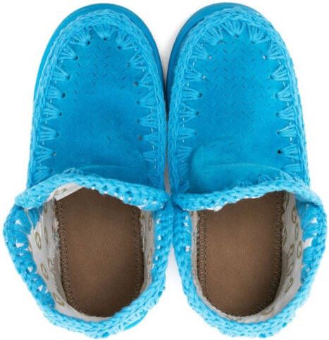 Mou Kids Summer Eskimo suède sneakers Blauw