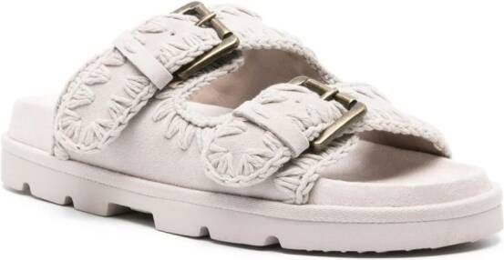 Mou Suède slippers Wit