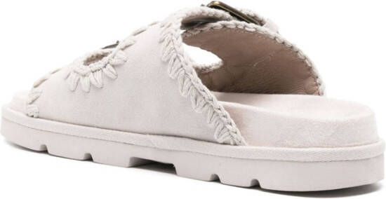 Mou Suède slippers Wit