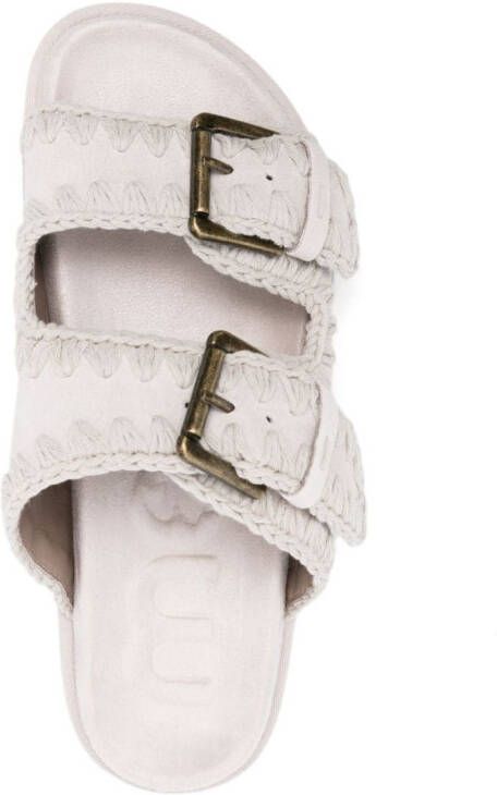 Mou Suède slippers Wit