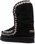 Mou Winterlaarzen met stikseldetail dames suède rubber Schapenhuid Shearling 36 Zwart - Thumbnail 3