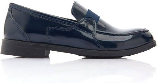 Moustache Lakleren loafers Blauw