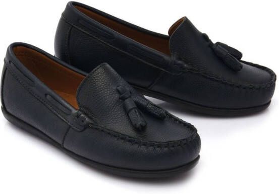 Moustache Loafers met kwastje Blauw