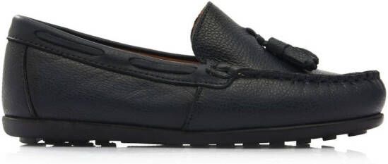 Moustache Loafers met kwastje Blauw