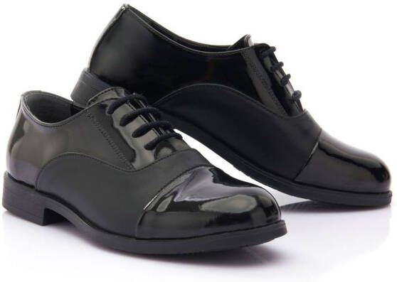 Moustache Oxford lakleren schoenen Zwart