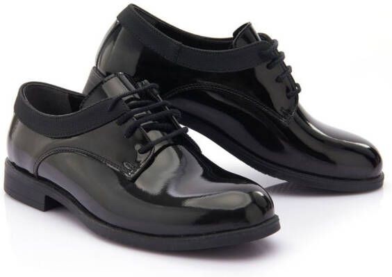 Moustache Oxford schoenen van lakleer Zwart