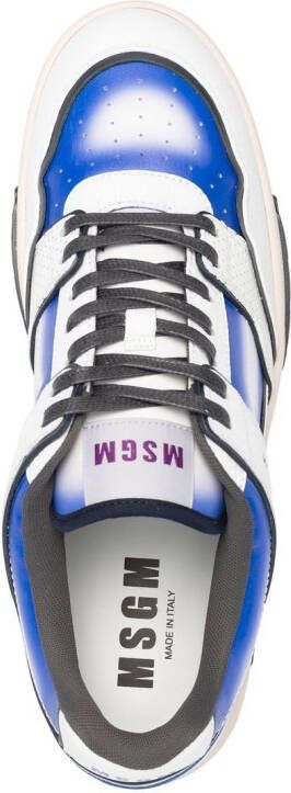 MSGM Sneakers van kalfsleer Blauw