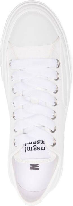 MSGM Effen sneakers Wit