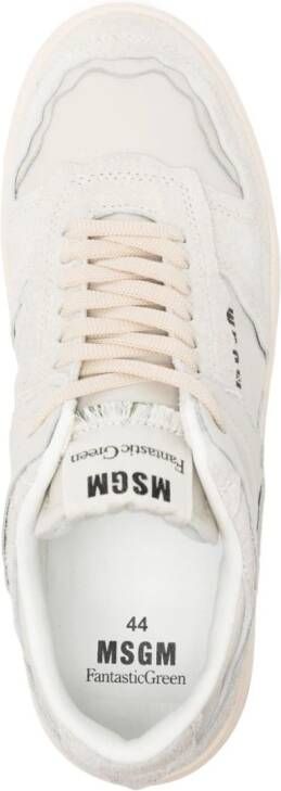MSGM FG-1 leren sneakers Beige
