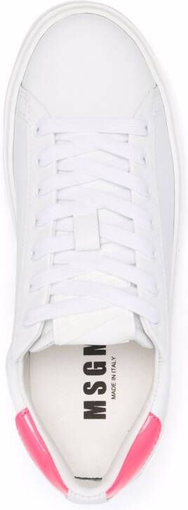 MSGM Iconic low-top sneakers Wit