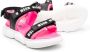 MSGM Kids Sandalen met logoprint Zwart - Thumbnail 2