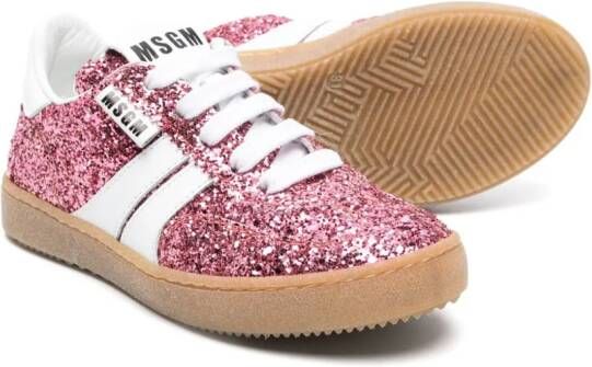 MSGM Kids Retro sneakers Roze