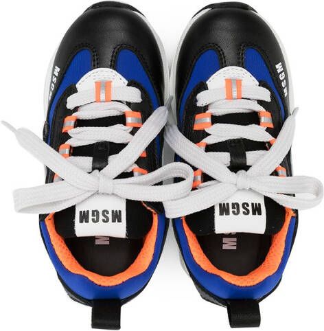 MSGM Kids Sneakers met colourblocking Blauw