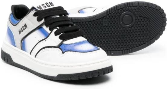MSGM Kids Sneakers met vlakken Wit