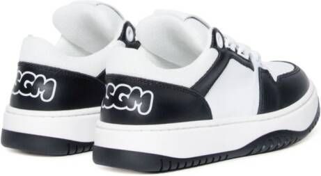 MSGM Kids Sneakers met colourblocking Zwart