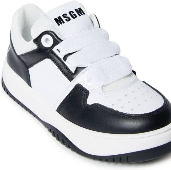 MSGM Kids Sneakers met colourblocking Zwart