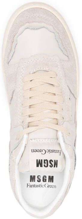 MSGM Sneakers met logoprint Beige