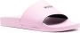 MSGM Slippers met logoprint Roze - Thumbnail 2