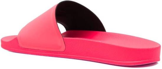 MSGM Slippers met logoprint Roze