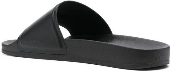 MSGM Slippers met logoprint Zwart