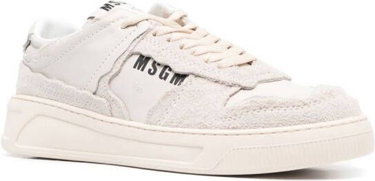 MSGM Sneakers met logoprint Beige